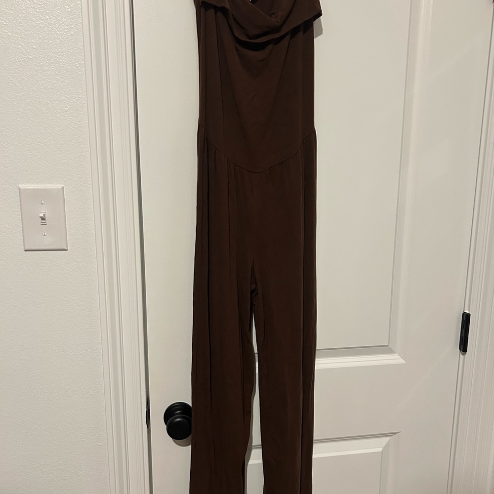 Elegant Brown Jumpsuit